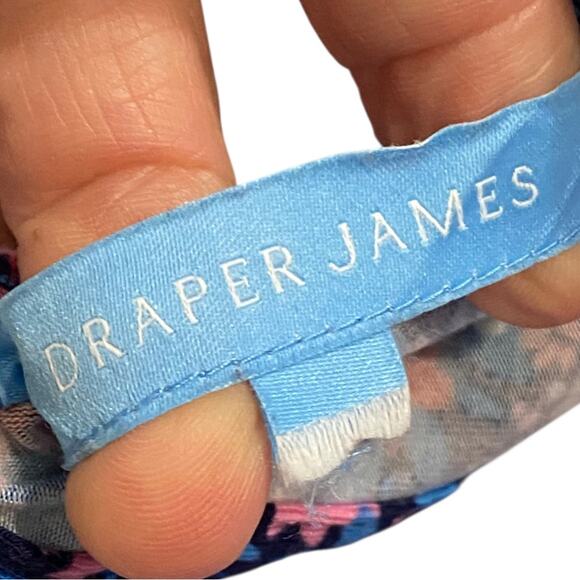 Draper James Ditsy Floral Kitty Ruffled Long Shift Dress Pink Blue Size Small - Picture 5 of 14